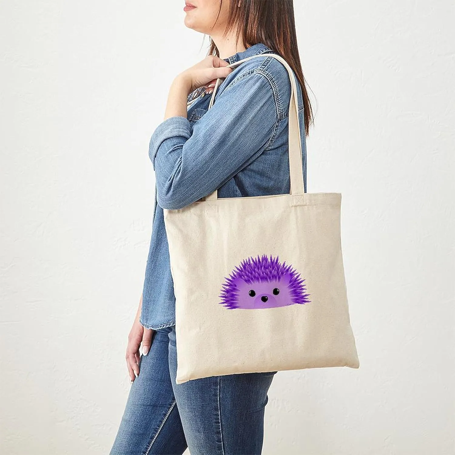 CafePress Redgy The Hedgehog Tote Bag Natural Canvas Tote Bag, Reusable Shopping Bag