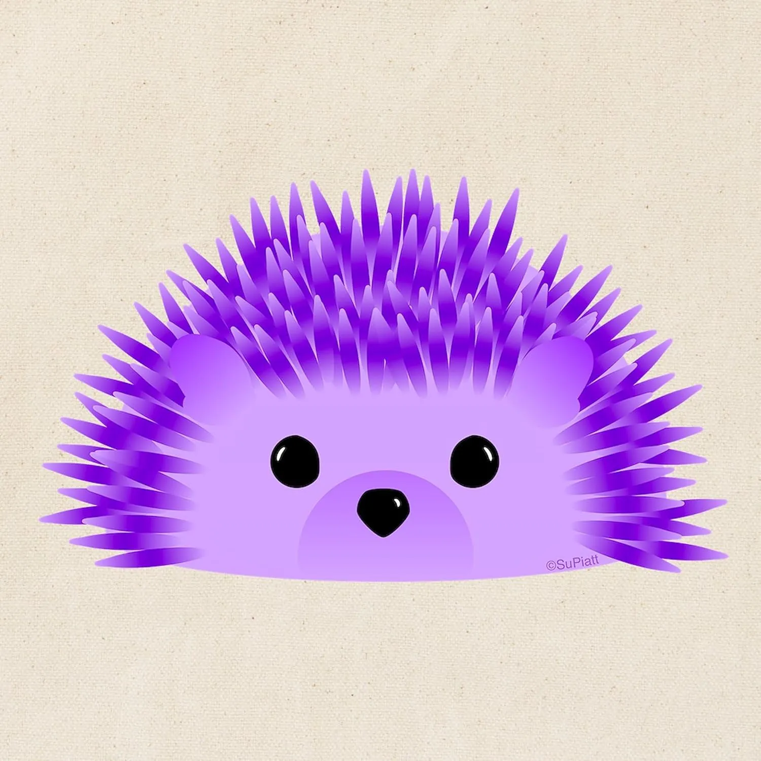 CafePress Redgy The Hedgehog Tote Bag Natural Canvas Tote Bag, Reusable Shopping Bag