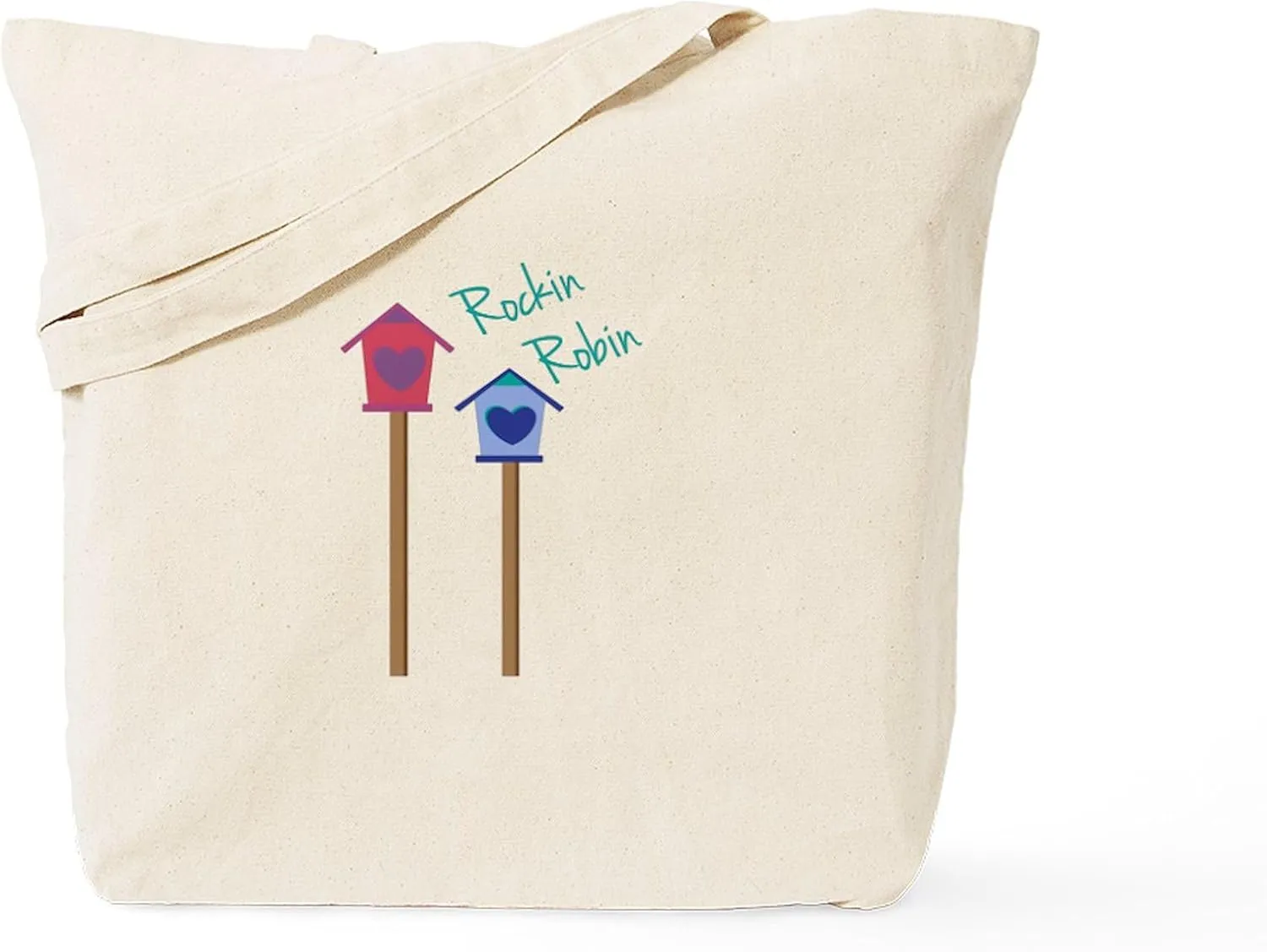 CafePress Rockin Robin Tote Bag Natural Canvas Tote Bag, Reusable Shopping Bag