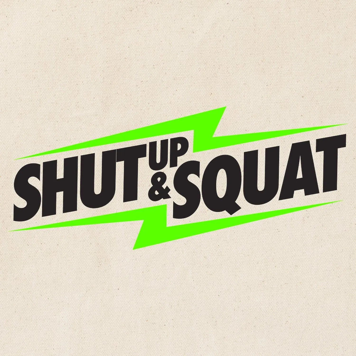 CafePress Shut Up & Squat Tote Bag Natural Canvas Tote Bag, Reusable Shopping Bag