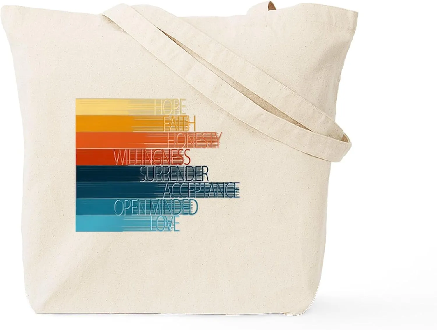 CafePress Spiritual Principles Tote Bag Natural Canvas Tote Bag, Reusable Shopping Bag
