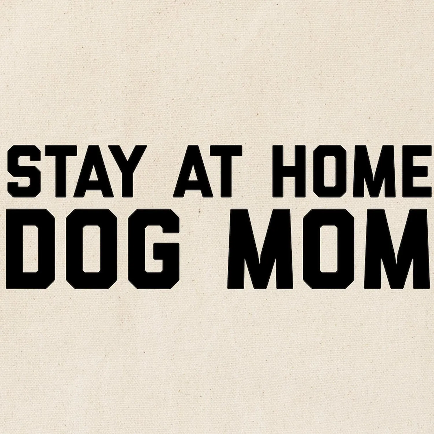 CafePress Stay At Home Dog Mom Tote Bag Natural Canvas Tote Bag, Reusable Shopping Bag
