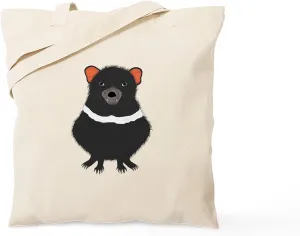 CafePress Tasmanian Devil Tote Bag Natural Canvas Tote Bag, Reusable Shopping Bag