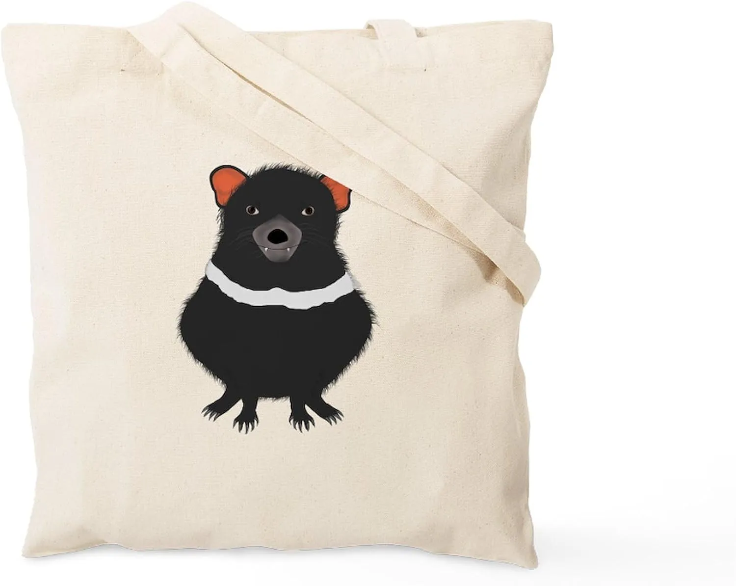 CafePress Tasmanian Devil Tote Bag Natural Canvas Tote Bag, Reusable Shopping Bag