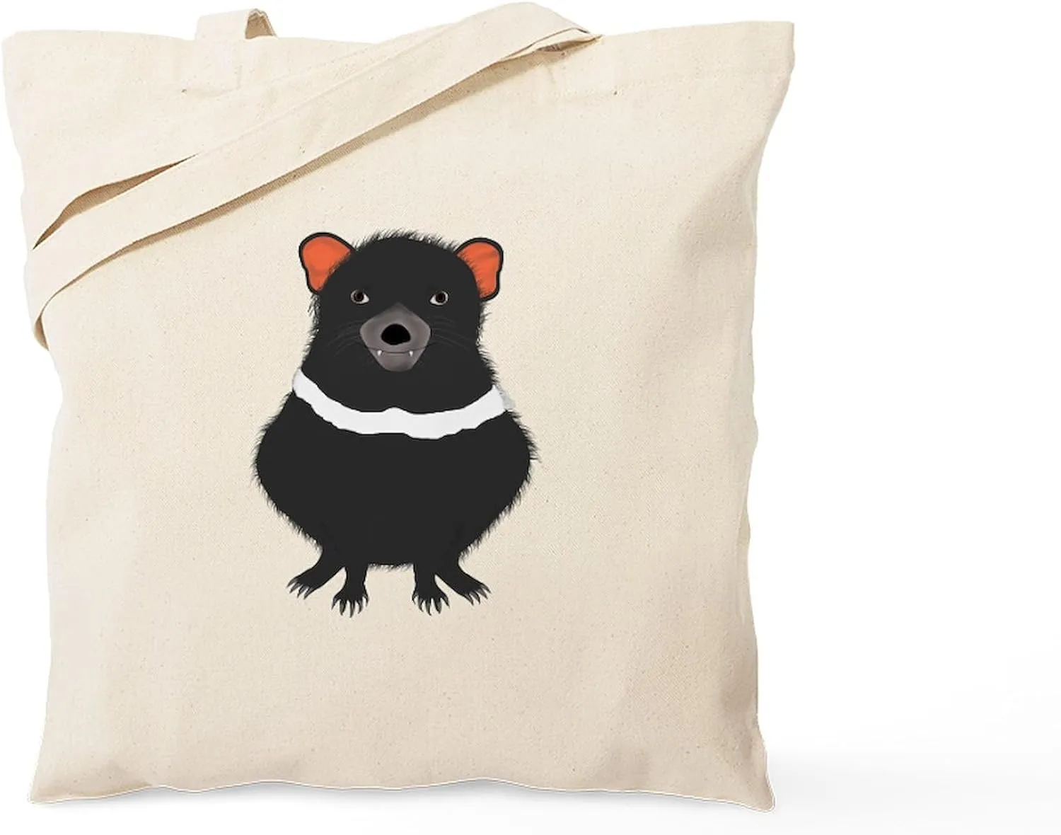 CafePress Tasmanian Devil Tote Bag Natural Canvas Tote Bag, Reusable Shopping Bag