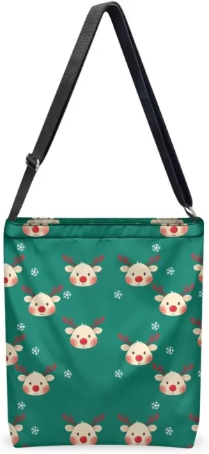Canvas Tote Bag for Women, Vintage Handbags Adjustable Shoulder Strap Hobo Bag Zippered Stylish Crossbody Bag