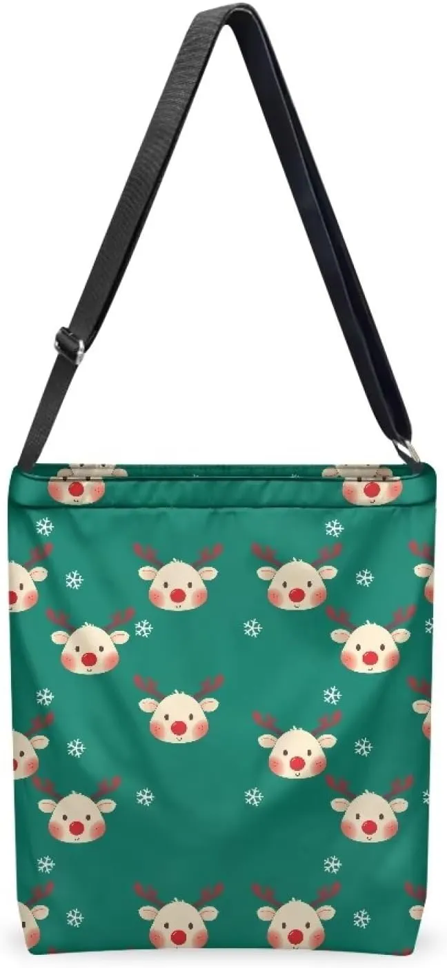 Canvas Tote Bag for Women, Vintage Handbags Adjustable Shoulder Strap Hobo Bag Zippered Stylish Crossbody Bag