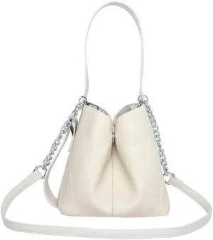 Casual Bucket Bag for Women Simple Cross Body Bags with Large Capacity Trendy Shoulder Bags with Adjustable Strap