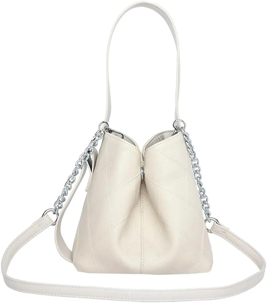 Casual Bucket Bag for Women Simple Cross Body Bags with Large Capacity Trendy Shoulder Bags with Adjustable Strap
