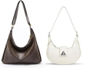 celestina Combo: Women's Brown Purses, Slouchy Bags, Hobo Bags, Plus Small Trendy Handbags, Beige Purses, and Small Purses