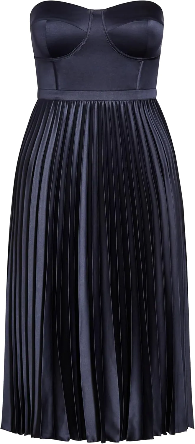City Chic Women's Pleat Desire Dress