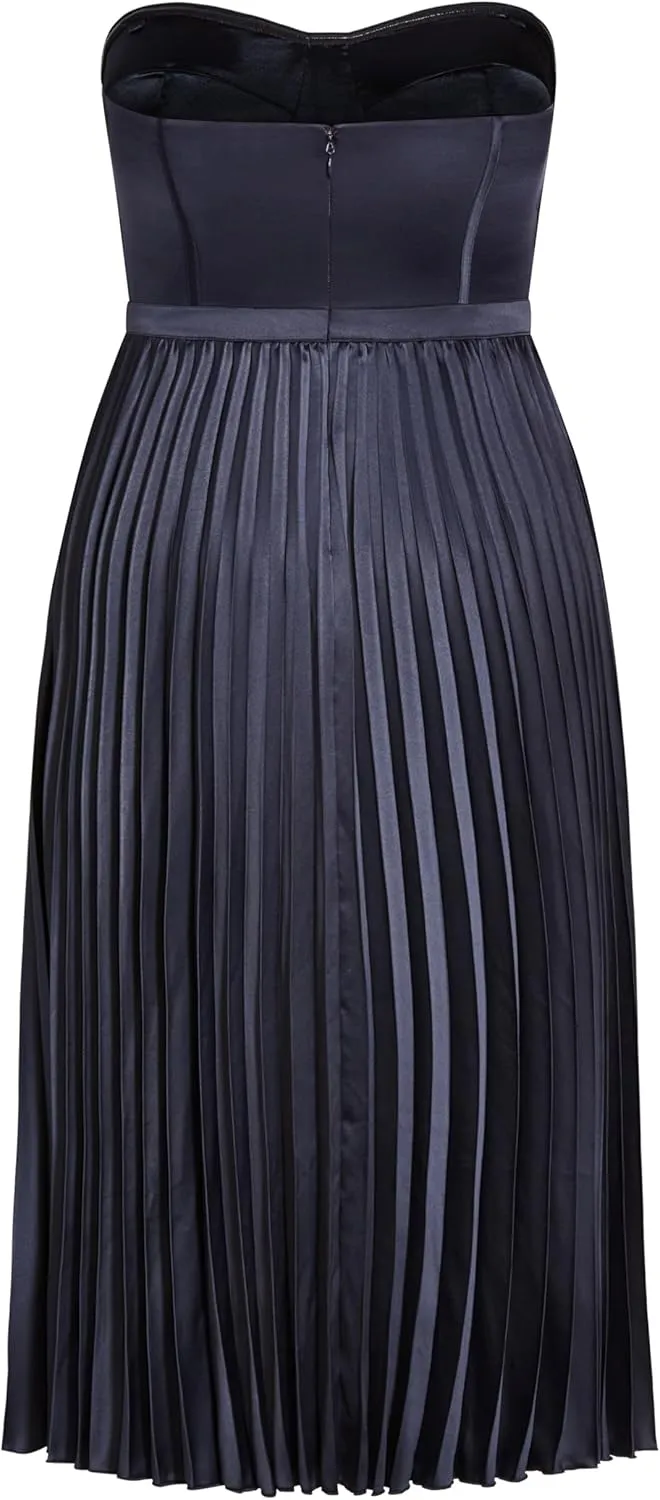 City Chic Women's Pleat Desire Dress
