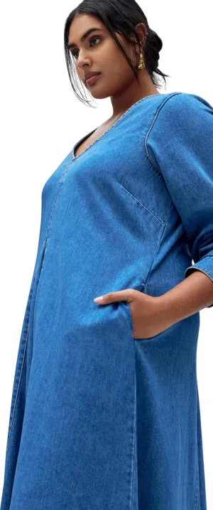 City Chic Women's Plus Size Denim Ivy Dress