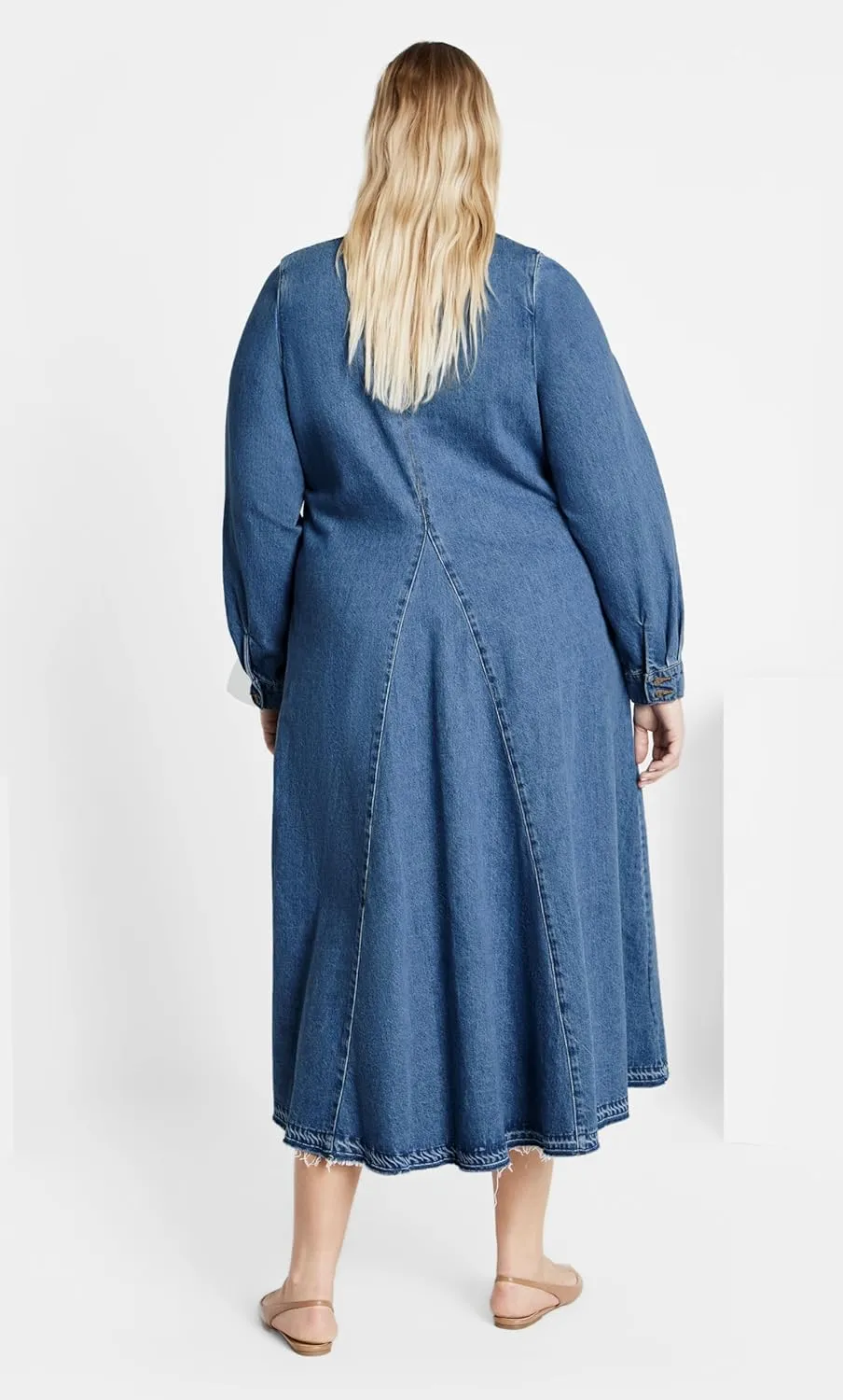 City Chic Women's Plus Size Denim Ivy Dress