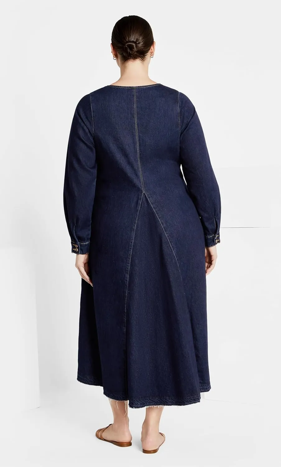 City Chic Women's Plus Size Denim Ivy Dress