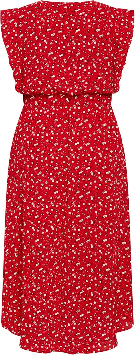 City Chic Women's Plus Size Ditsy Wrap Dress