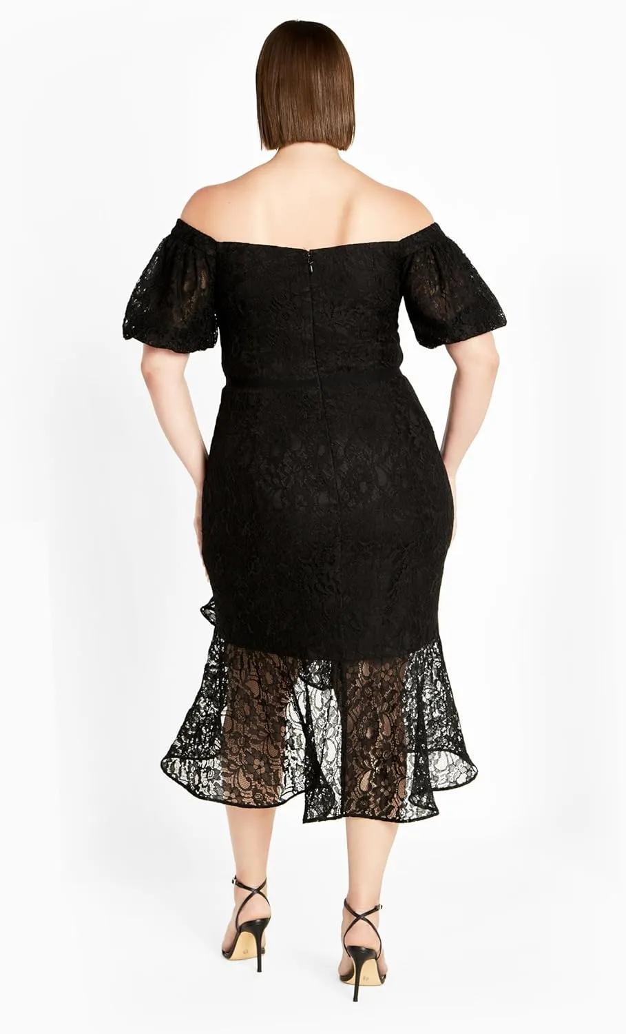 City Chic Women's Plus Size Dress Lace Lily