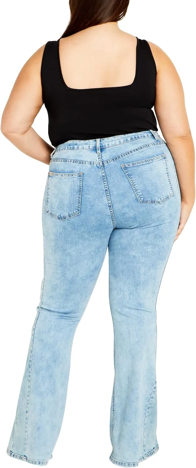 City Chic Women's Plus Size Harley Gigi Jean