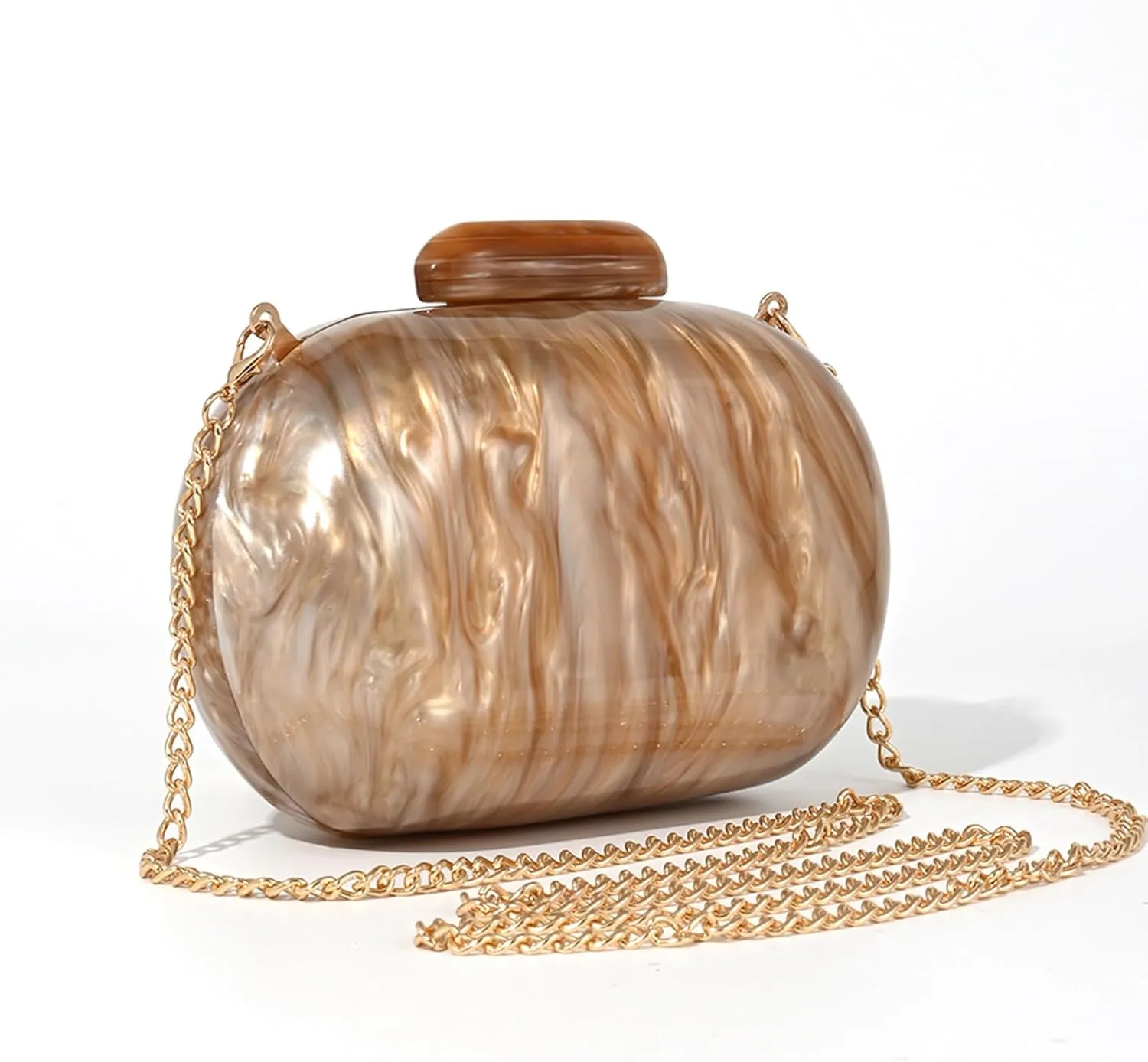 Clutch Purse For Women, Acrylic Handbags Elegant Seashell Crossbody Bags Wedding Shoulder Evening Bag Cute Purses