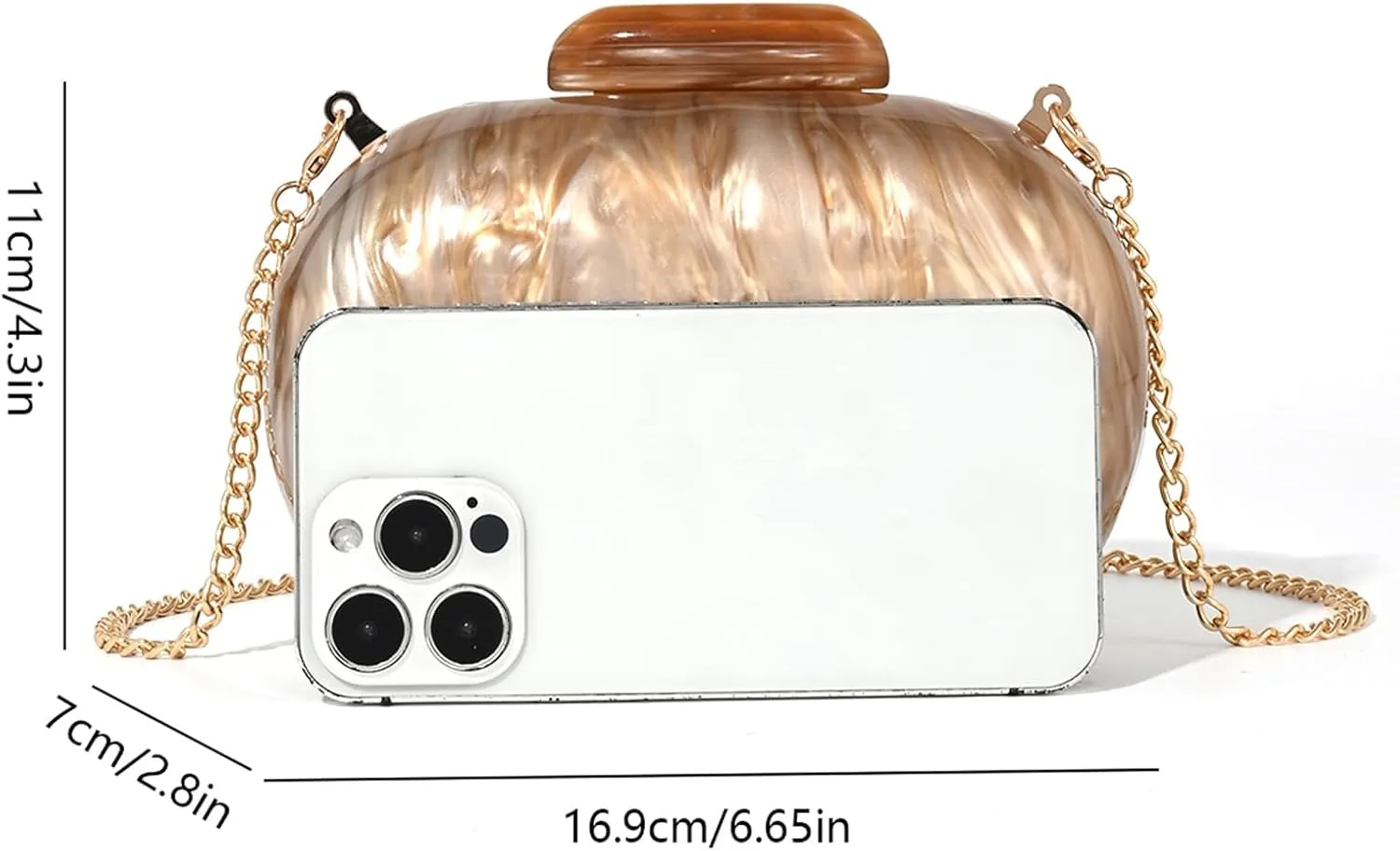 Clutch Purse For Women, Acrylic Handbags Elegant Seashell Crossbody Bags Wedding Shoulder Evening Bag Cute Purses