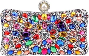 Clutch Purses for Women Evening Bag with Diamond Chain Versatile Clutch Purse for Women Fashionable Handbag for Banquets and Parties