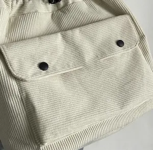 Corduroy Bucket Bags for Women with Drawstring Vintage Crossbody Purse Tote Bag Shoulder Bag Purse for Work Travel Vacation