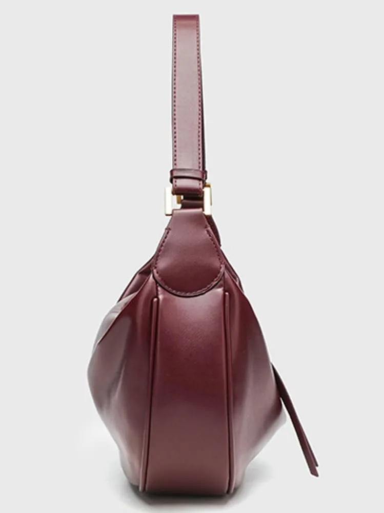 Crescent Shoulder Bags for Women Vegan Leather Tote Purse Underarm Handbag Retro Crossbody Tote Bags Trendy Satchel Handbags