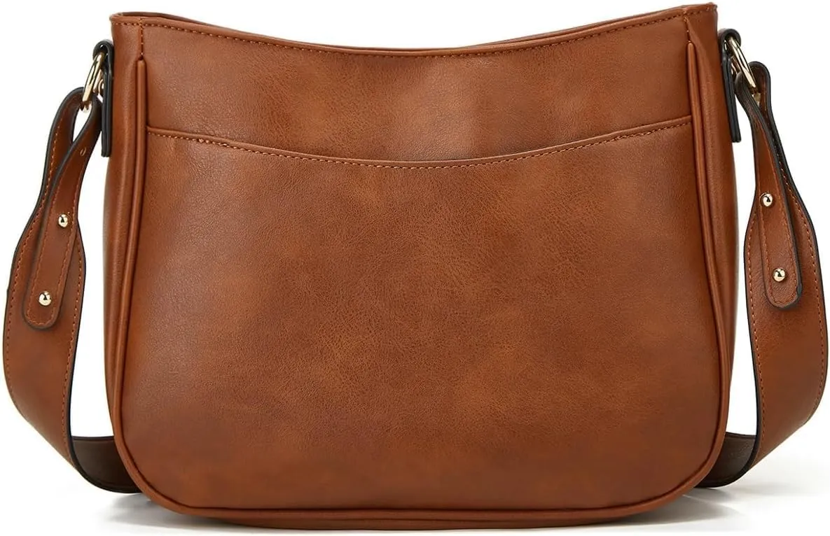 Crossbody Bag Women Shoulder Bag Cute PU Retro Hobo Bags Small Satchel Bag Chic Phone Purse Trendy Tote Handbag