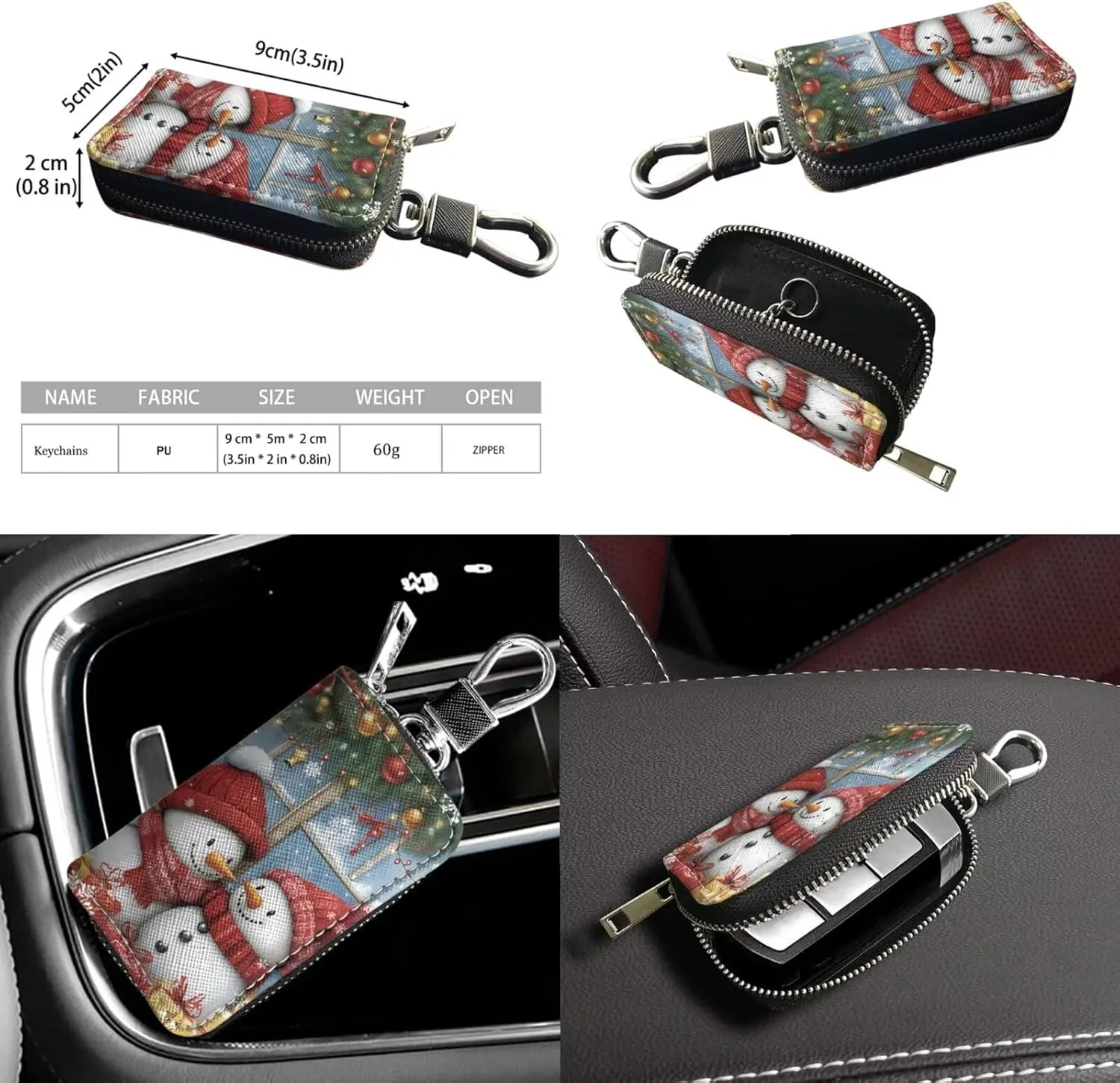 Crossbody Bags for Women Leather Bucket Bags with Car Key Case 2 Piece Shoulder Bag Trendy Handbag