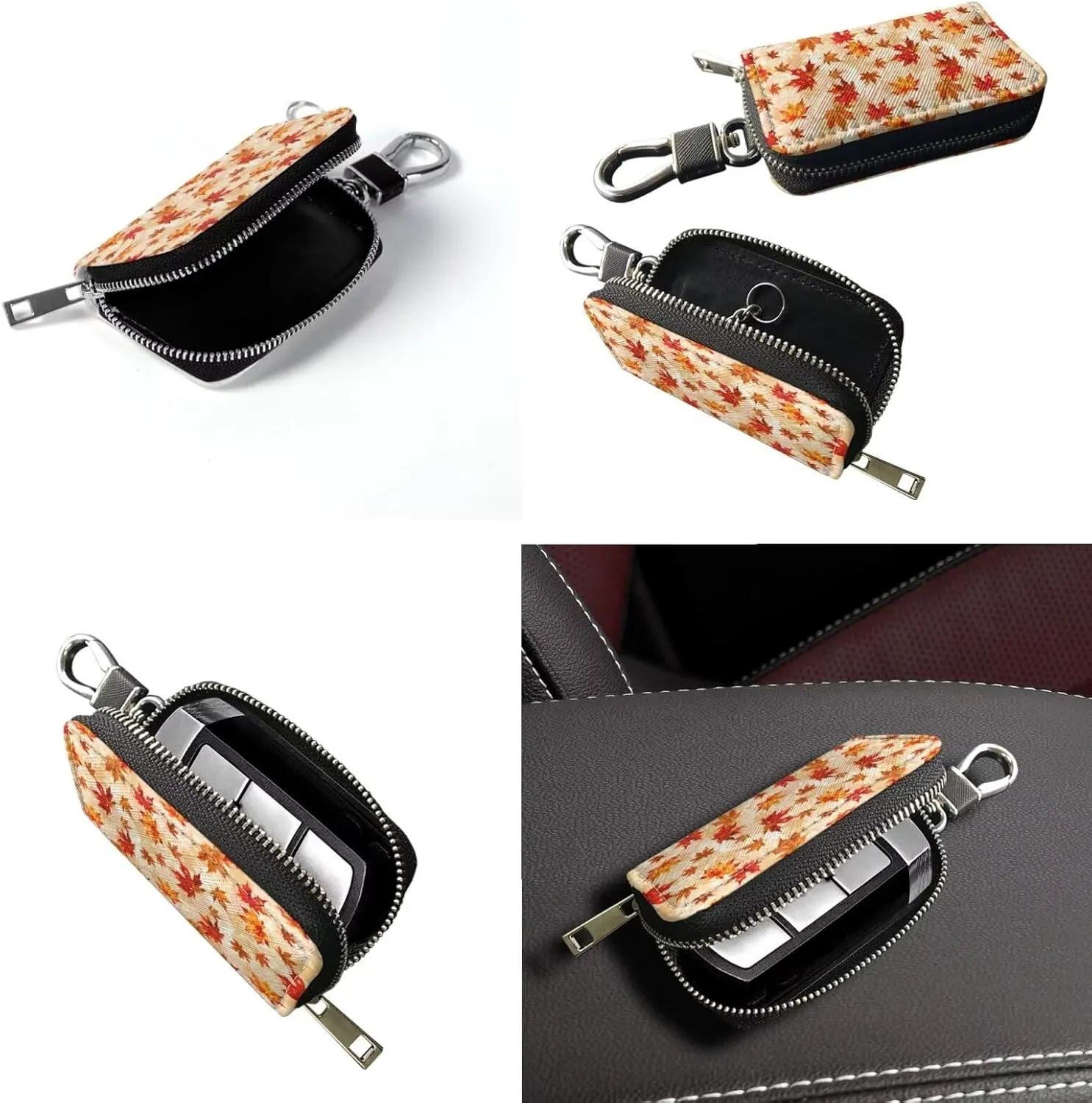 Crossbody Bags for Women Leather Bucket Bags with Car Key Case 2 Piece Shoulder Bag Trendy Handbag