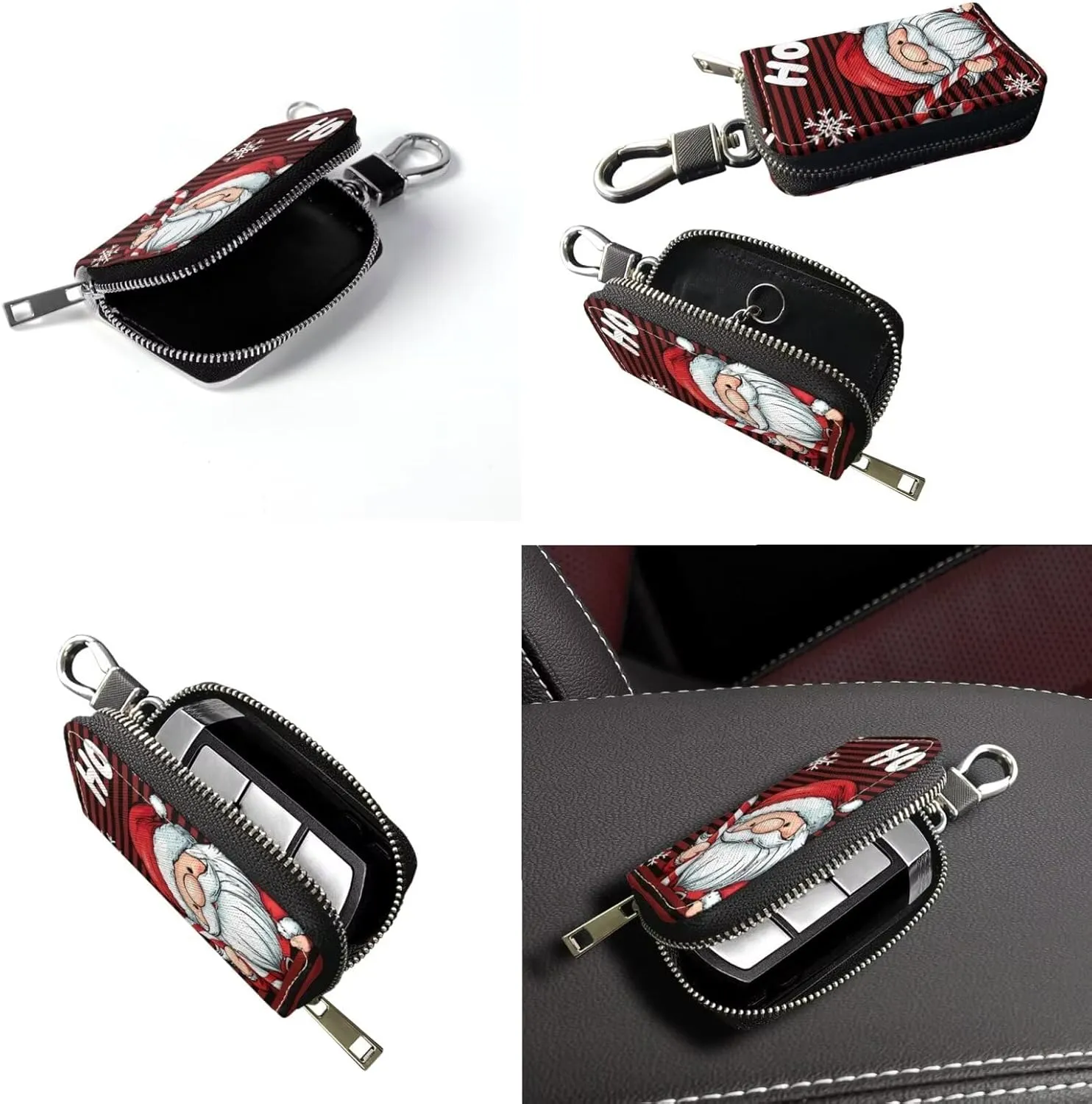 Crossbody Bags for Women Leather Bucket Bags with Car Key Case 2 Piece Shoulder Bag Trendy Handbag