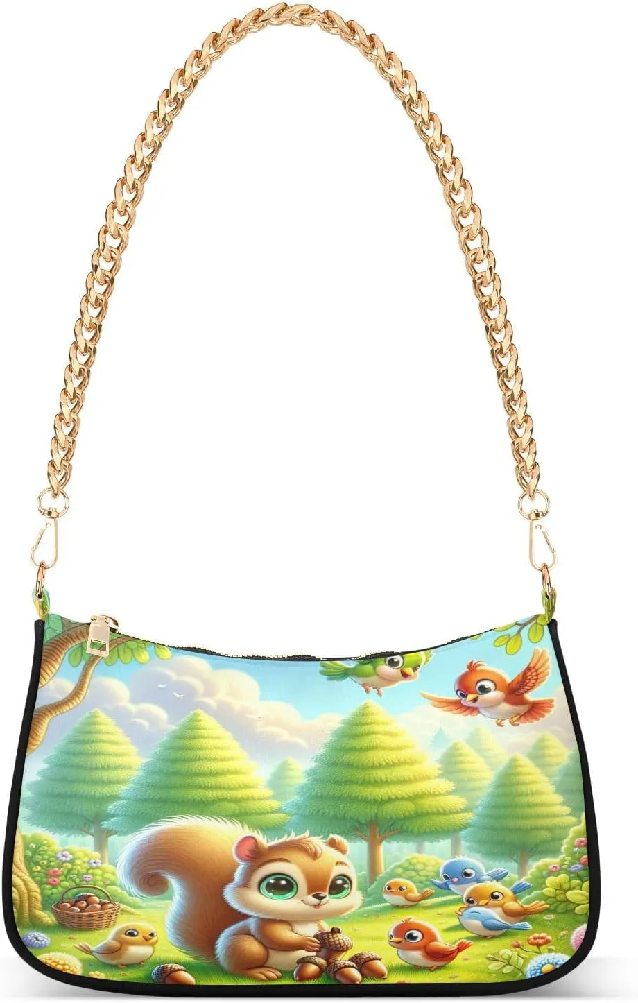 Cute Cartoon Frog Big Eyes Purse with Zipper, Trendy Bags for Women