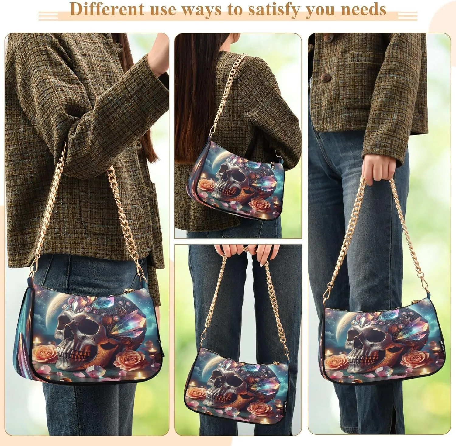Cute Cartoon Frog Big Eyes Purse with Zipper, Trendy Bags for Women