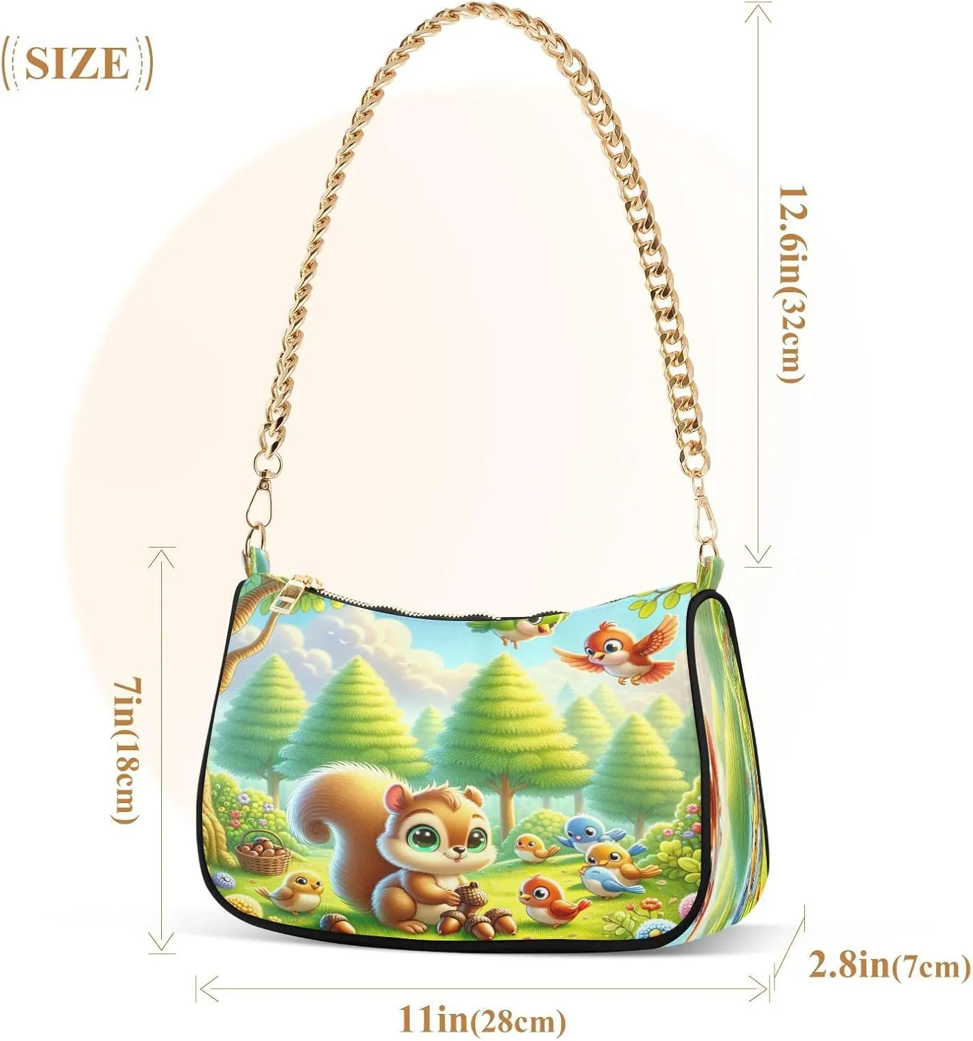 Cute Cartoon Frog Big Eyes Purse with Zipper, Trendy Bags for Women