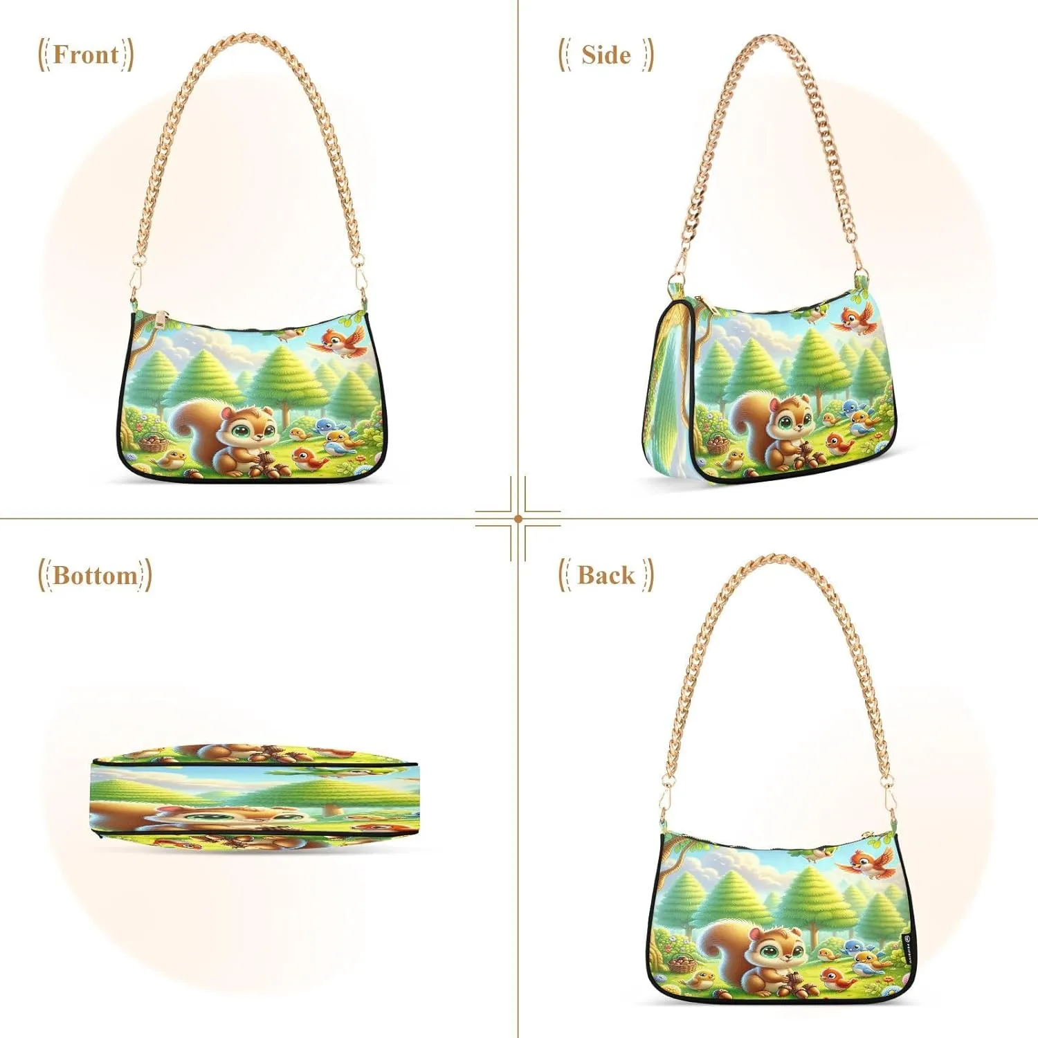 Cute Cartoon Frog Big Eyes Purse with Zipper, Trendy Bags for Women