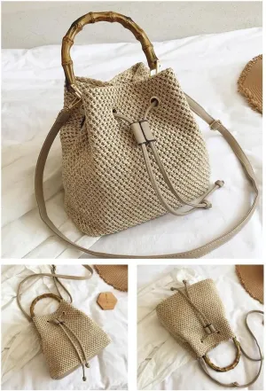 Cute Purse Trendy 2025 Summer Small Crossbody Purses Women Y2k Beach Crochet Bucket Bags