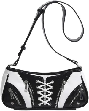 Designer Shoulder Bag for Women, Chic Saddle Bag Purses, Vegan Pu Leather Crossbody, Ladies Going Out Purse.