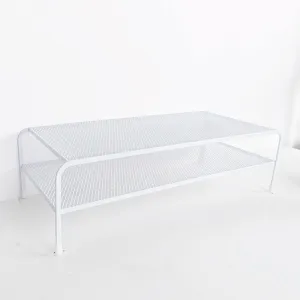 Desk Organizer Bracket for Elevated Computer Monitor - Wrought Iron