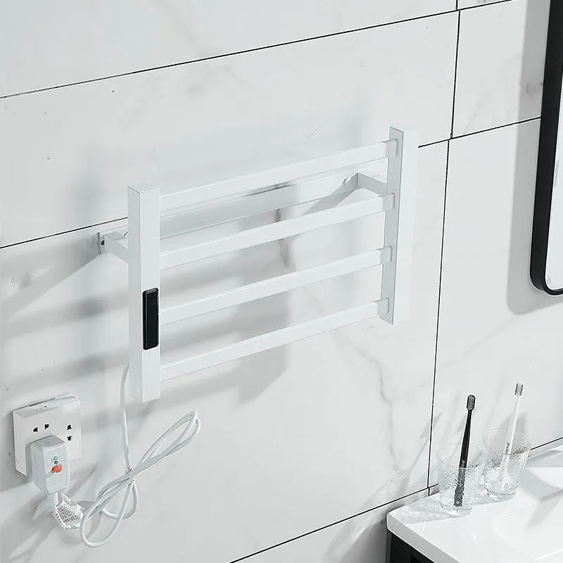Electric Metal Towel Bar Towel Dryer Rack Towel Warmer and Towel Holder In Black Or White