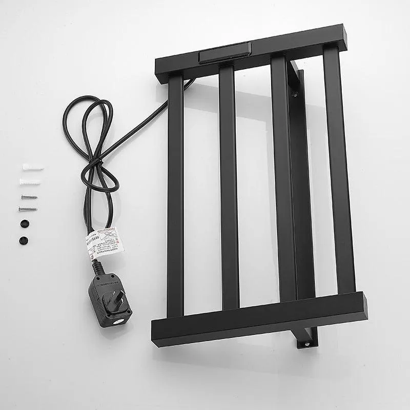 Electric Metal Towel Bar Towel Dryer Rack Towel Warmer and Towel Holder In Black Or White
