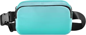 Elegant Blue Turquoise Gradient Fanny Packs Women Waterproof Belt Bag Hip Pack Cute Cross Body Waist Purse