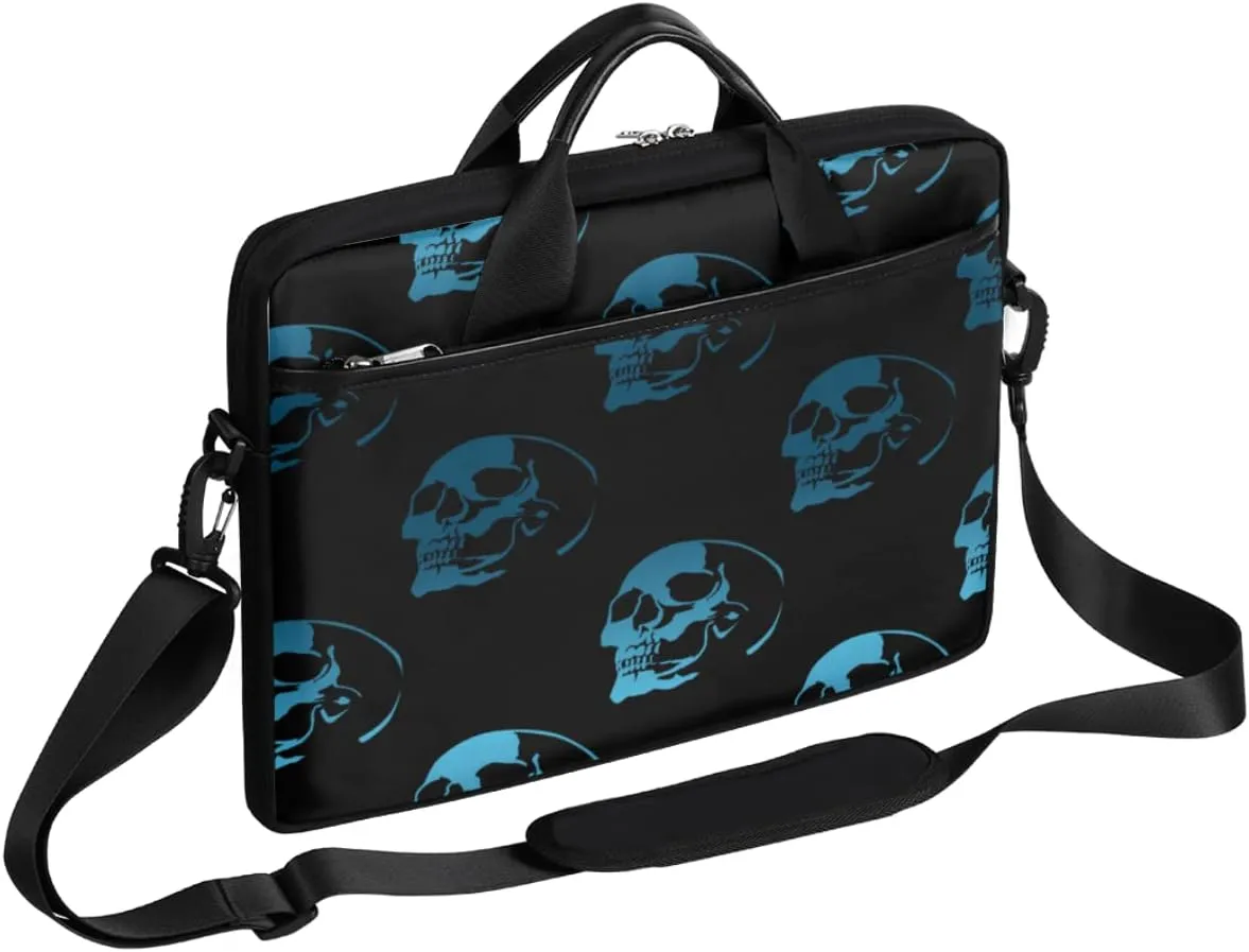 Elegant Floral Flower Laptop Shoulder Messenger Bag Waterproof Laptop Briefcase Handle Padded Strap