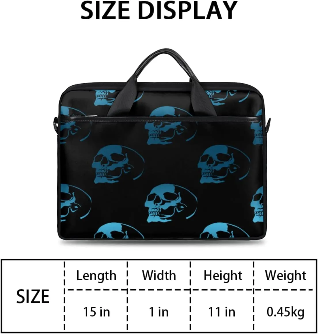 Elegant Floral Flower Laptop Shoulder Messenger Bag Waterproof Laptop Briefcase Handle Padded Strap