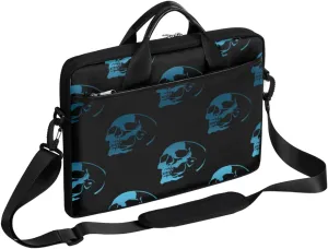 Elegant Floral Flower Laptop Shoulder Messenger Bag Waterproof Laptop Briefcase Handle Padded Strap