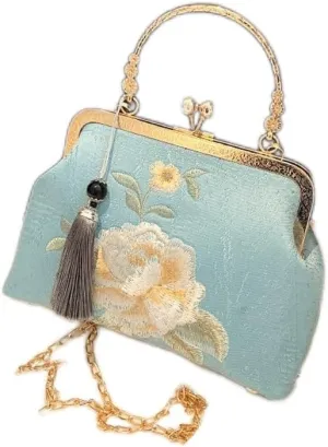 Embroidery Chinese cheongsam bag bag simple elegant Chinese shoulder bag all-match female bag