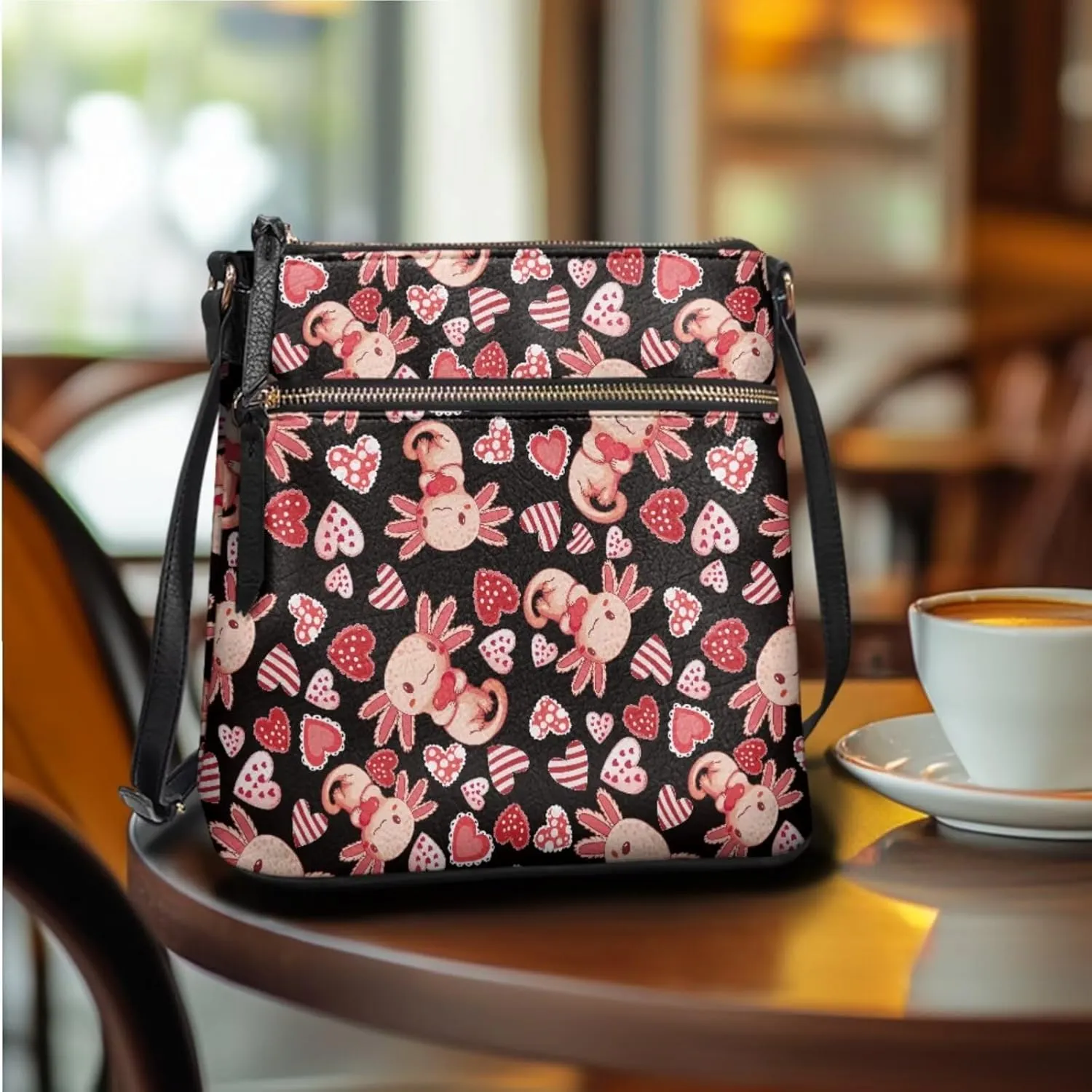 FOR U DESIGNS Leather Crossbody Bags for Women Trendy Shoulder Bags Cross Body Purse and Matching Wallet Set