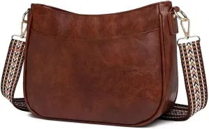 Genuine Leather Bags for Women, Trendy Crossbody Hobo Purse with Adjustable Strap, Stylish Shoulder Bag for Work & Travel