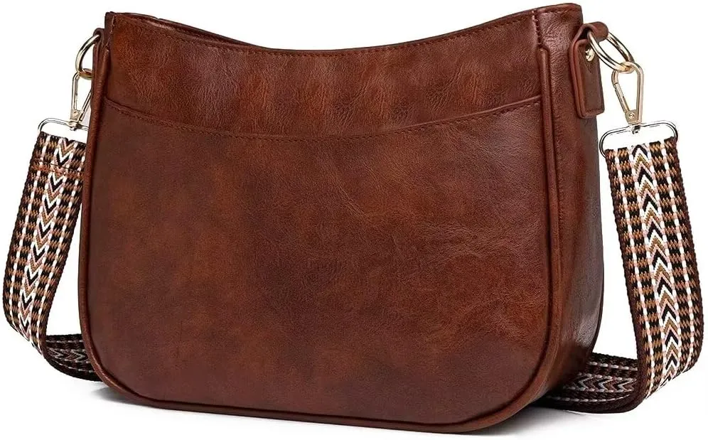 Genuine Leather Bags for Women, Trendy Crossbody Hobo Purse with Adjustable Strap, Stylish Shoulder Bag for Work & Travel
