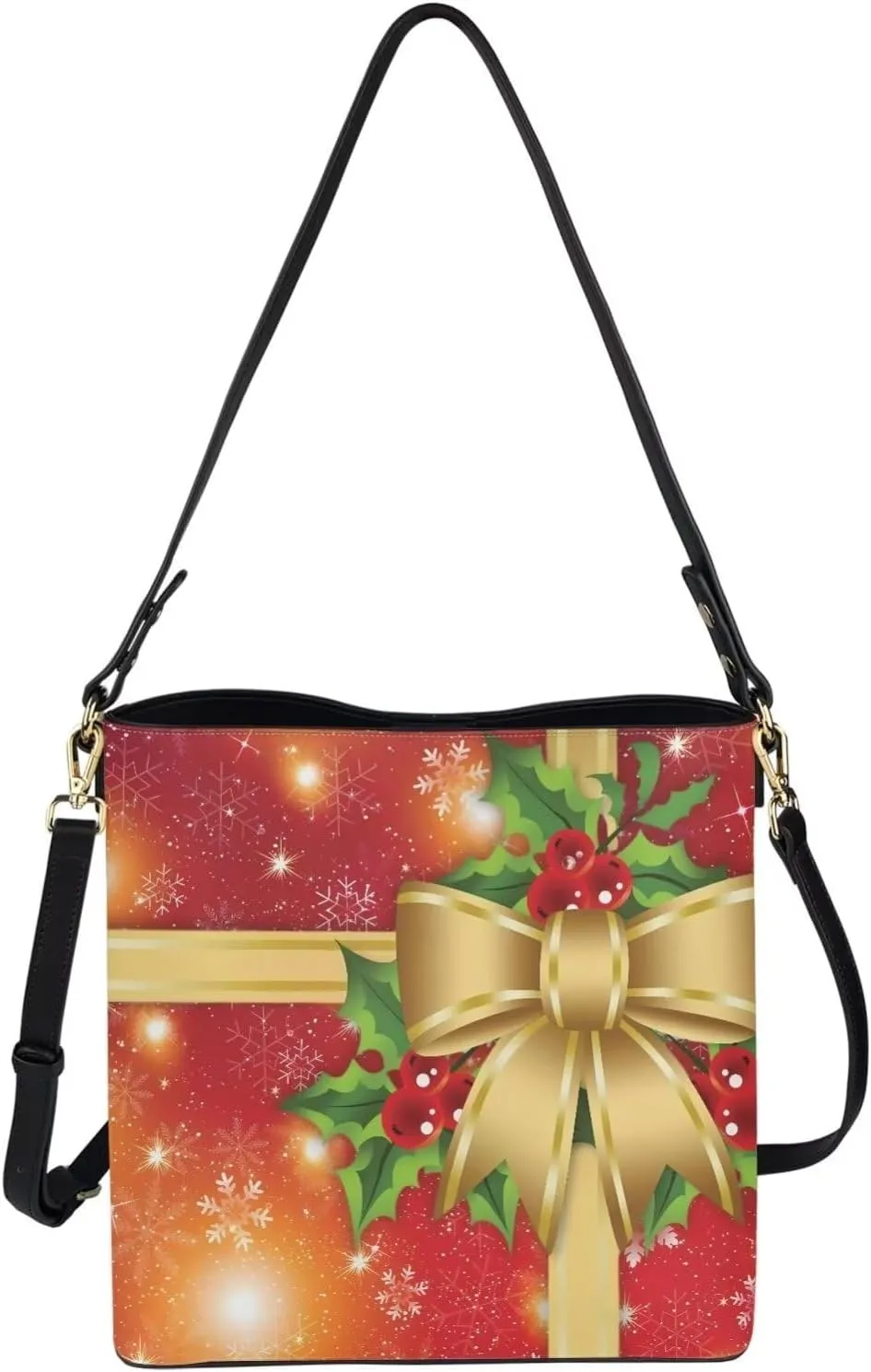GIFTPUZZ Bucket Bags for Women Trendy Bucket Bag Purses Crossbody Bags for Women PU Leather Tote Bag Waterproof