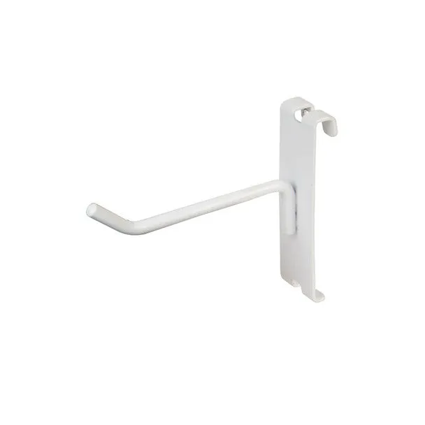 Grid Wall White Metal Dlx Grid Hooks for Gridwall 4, 6, 8 10 12
